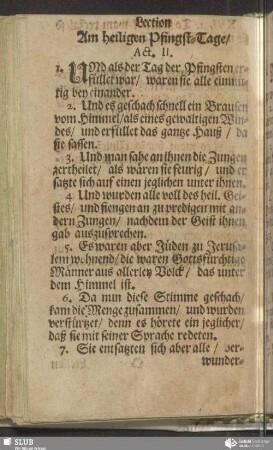 [Am heiligen Pfingst-Tage]
