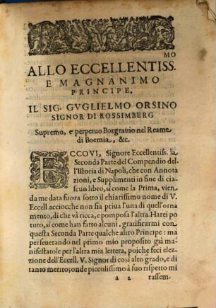 Del Compendio Dell'Istoria Del Regno Di Napoli ... Parte, 2