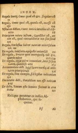 Reliqua petantur ex indice Alphabetico, qui sequitur.