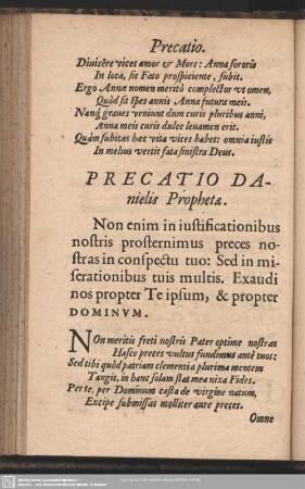 Precatio Danielis Prophetae