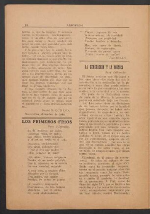 Los primeros fríos