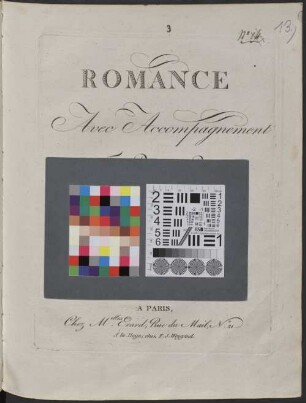 Romance : avec accompagnement de forte piano ou harpe