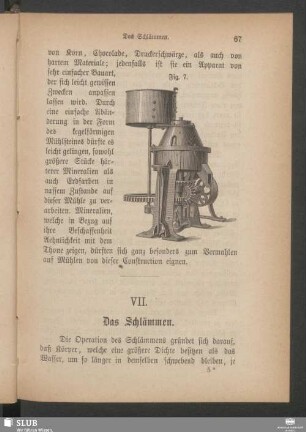 VII. Das Schlämmen