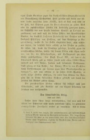 Der schmalkaldische Krieg. 1546 und 1547
