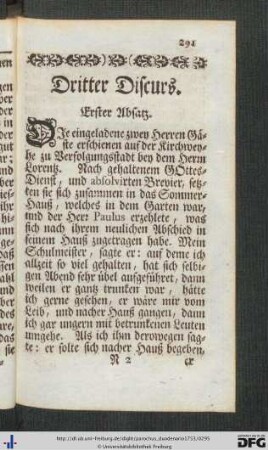 Dritter Discurs.
