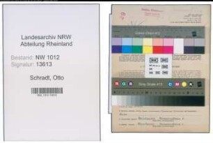 Entnazifizierung Otto Schradt , geb. 18.05.1900 (Einkaeufer)