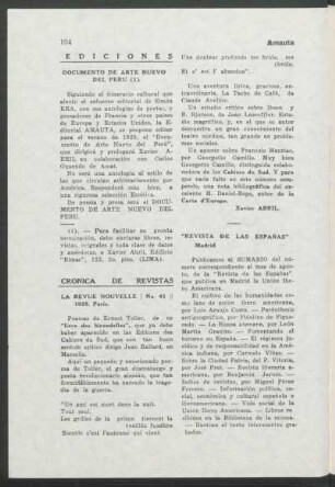 Crónica de Revistas
