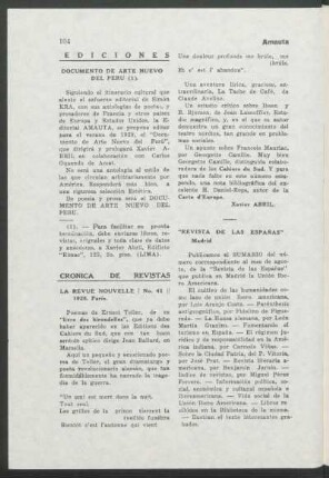 Crónica de Revistas