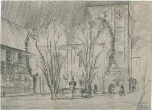 Bestelmeyer, German; München - Nymphenburg; Ev. Stephanuskirche - Perspektive