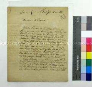 Eigenhändiges Schreiben des Heinrich Luden an den königlichen Bibliothekar de Liagno in Berlin, Jena, 25. April 1817