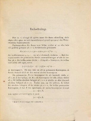 De algebraiska funktionerna af en oberoende variabel : Akademisk Afhandling