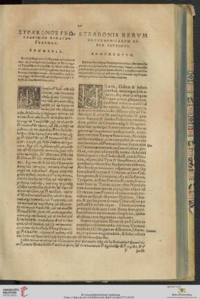 Strabonis Rervm Geographicarvm liber septimvs
