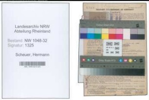 Entnazifizierung Hermann Scheuer , geb. 22.08.1905 (Beamter)