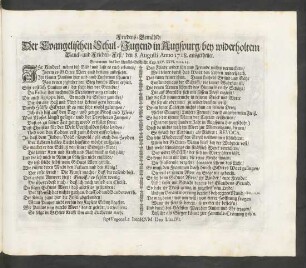 Friedens-Gemähld ... Anno 1718. ausgetheilet ...