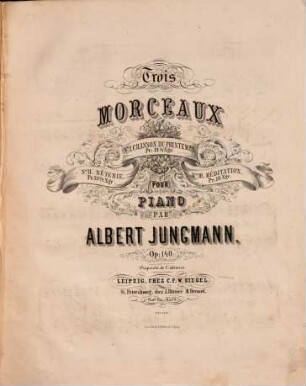 Trois morceaux pour piano : op. 140, 3. Méditation