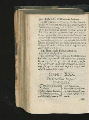Caput XXX. De Oneribus Imperii.