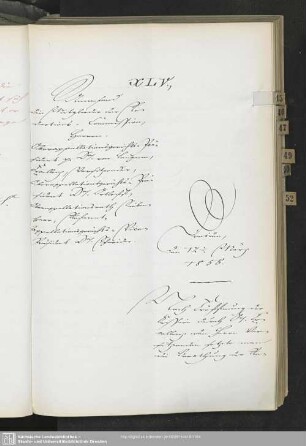 XLV., 12. März 1858