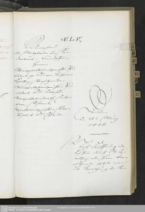 XLV., 12. März 1858