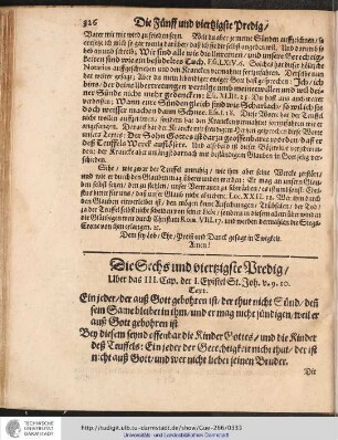 Die Sechs und vierzigste Predig