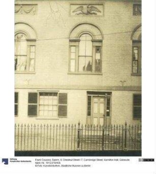 Salem, 9, Chestnut Street / 7, Cambridge Street, Hamilton Hall, Gäbeude