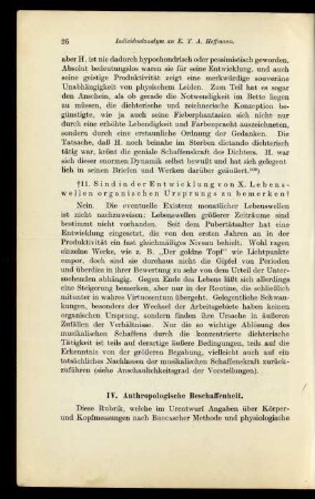 IV. Anthropologische Beschaffenheit
