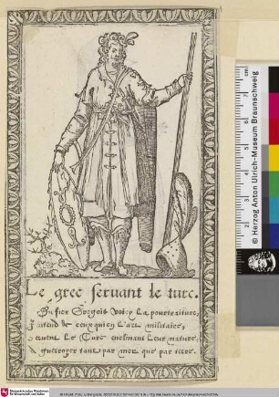 Le grec servant le turc [Recueil de la diversité des habits, Kleidung eines griechischen Dieners in der Türkei]