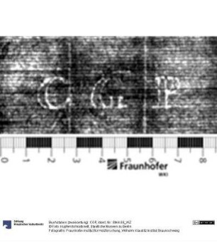 Buchstaben (zweikonturig): CGP