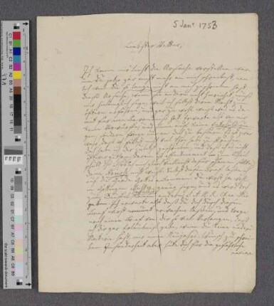 Brief an Johann Albert Heinrich Reimarus