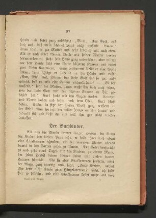 Der Buchbinder.