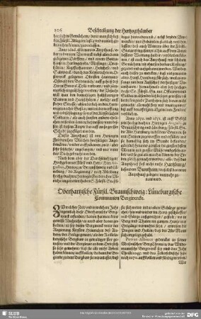 Oberhartzische Fürstl. Braunschweig: Lüneburgische Communion Bergwercke