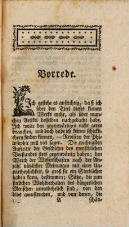 Revision der Philosophie, Erster Theil