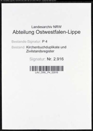 Kirchenbuchduplikate der katholischen Gemeinde (H 1779-1807). (Gemeinde: Büderich, katholische Gemeinde)