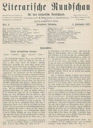 257-260 Neuere socialpolitische Literatur