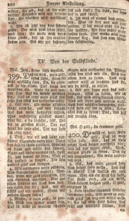 XV. Von der Selbstliebe.