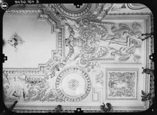 Gotha. Schloss Friedenstein, Nordflügel, Inneres, 2. Obergeschoss, Stuckdecke
