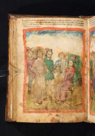 Jesus vor Pilatus, der sich die Hände in Unschuld wäscht