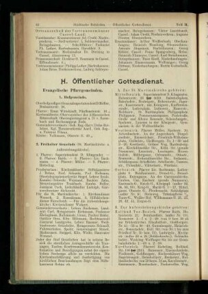 Öffentlicher Gottesdienst