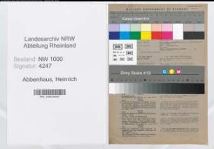 Entnazifizierung Heinrich Abbenhaus, geb. 18.02.1900 (Kaufmann)