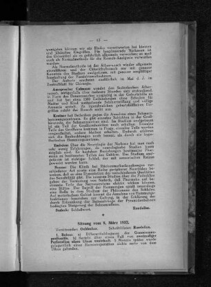 Sitzung vom 8. März 1932.