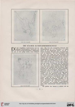 Die Kölner Kunstgewerbeschule