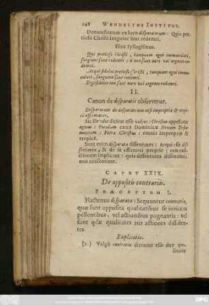 Caput XXIX. De oppositis contrariis.