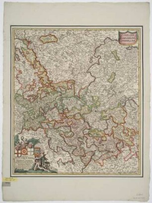 Karte von dem Kurrheinischen Reichskreis, 1:620 000, Kupferstich, um 1689