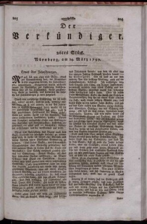 26tes Stück. Nürnberg, am 24. März 1797