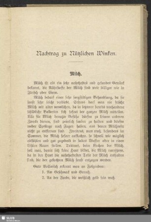 Nachtrag zu Nützlichen Winken