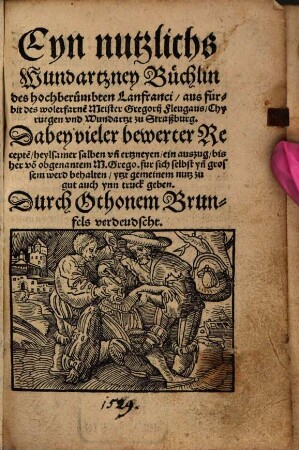 Ein nutzlichs Wundartzney-Büchlein