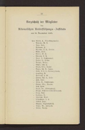 Verzeichnis der Mitglieder des Altonaischen Unterstützungs-Instituts