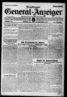 Duisburger General-Anzeiger. 1914-1935