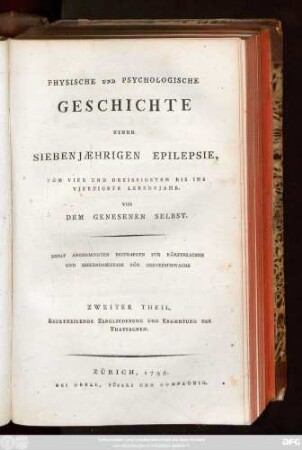 Theil 2: Beurtheilende Zergliederung Und Ergænzung Der Thatsachen