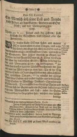 Das XXI Capitel - XXIII Capitel