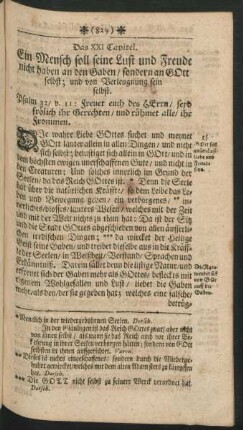 Das XXI Capitel - XXIII Capitel